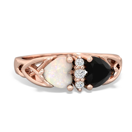 opal-onyx celtic ring