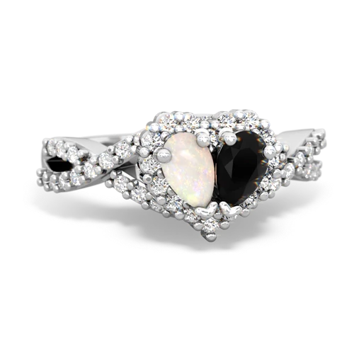 opal-onyx engagement ring