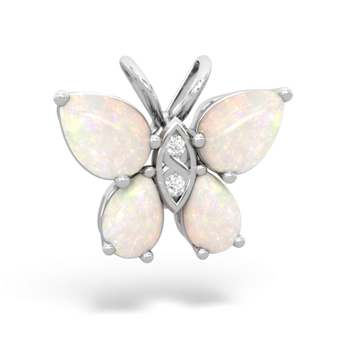 opal-opal butterfly pendant