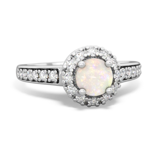 opal classic halo ring