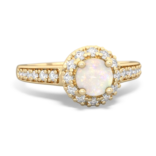 opal classic halo ring