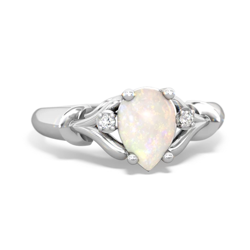 opal filligree ring