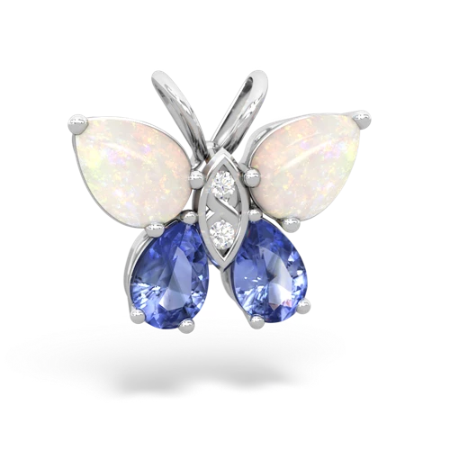 opal-tanzanite butterfly pendant