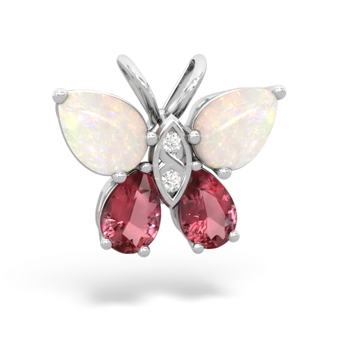 opal-tourmaline butterfly pendant