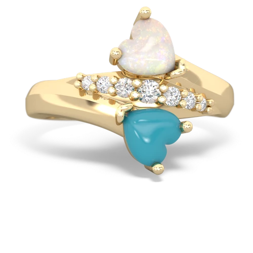 opal-turquoise modern ring