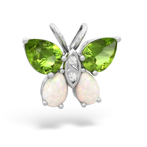 peridot-opal butterfly pendant