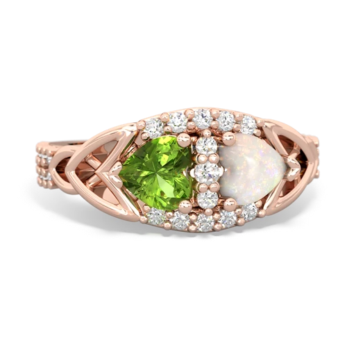 peridot-opal keepsake engagement ring
