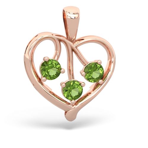 lab emerald-emerald love heart pendant