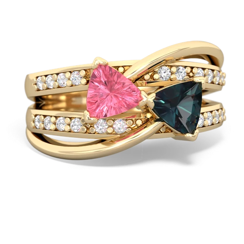 pink sapphire-alexandrite couture ring