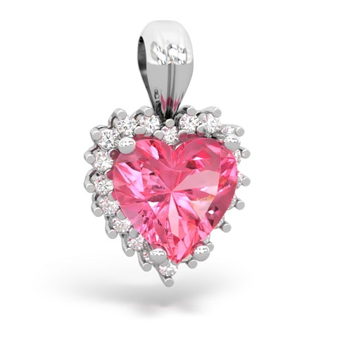 pink sapphire timeless pendant