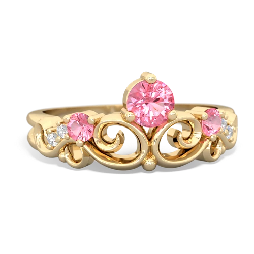 ruby-garnet crown keepsake ring