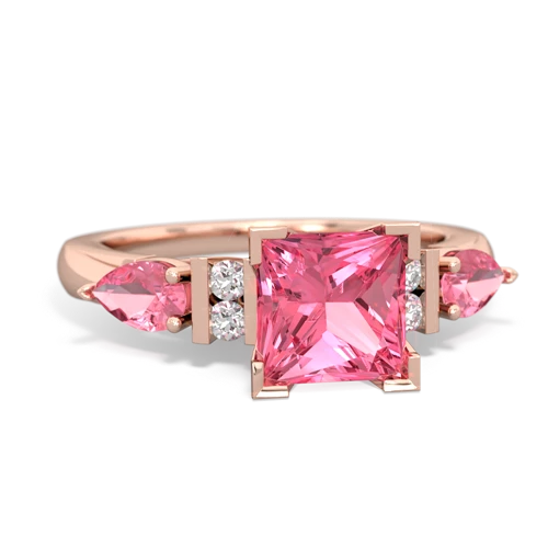 pink sapphire-pink sapphire engagement ring