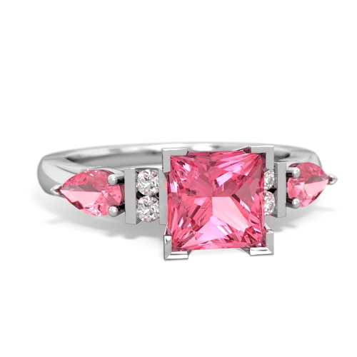 pink sapphire-pink sapphire engagement ring