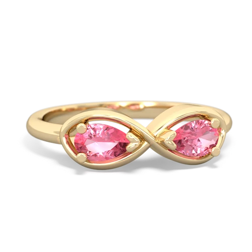 pink sapphire-pink sapphire infinity ring