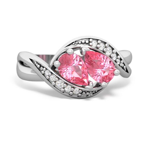 pink sapphire-pink sapphire keepsake curls ring
