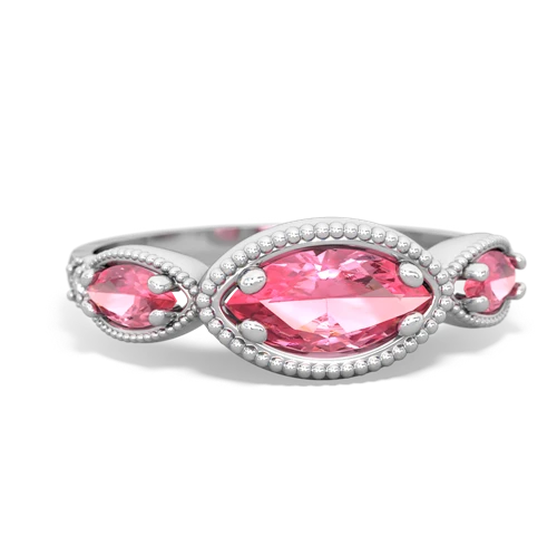 sapphire-onyx milgrain marquise ring