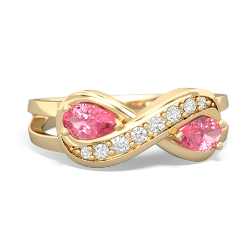 pink sapphire diamond infinity ring