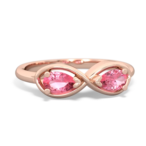 pink sapphire infinity ring
