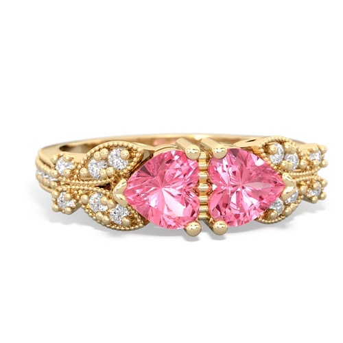 pink sapphire keepsake butterfly ring
