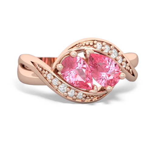 pink sapphire keepsake curls ring