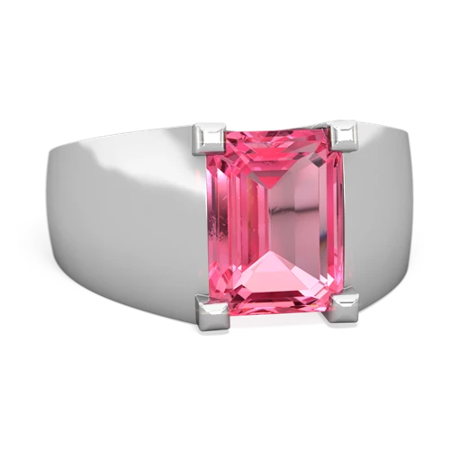 pink sapphire mens ring