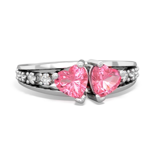 pink sapphire modern ring