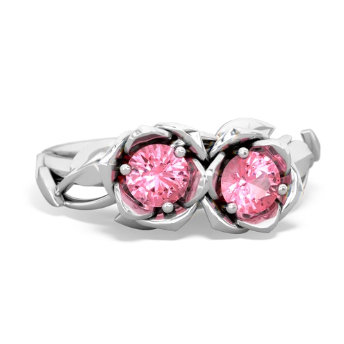 pink sapphire roses ring