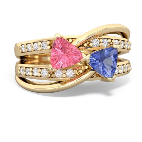 pink sapphire-tanzanite couture ring