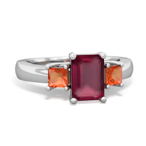 ruby-fire opal timeless ring