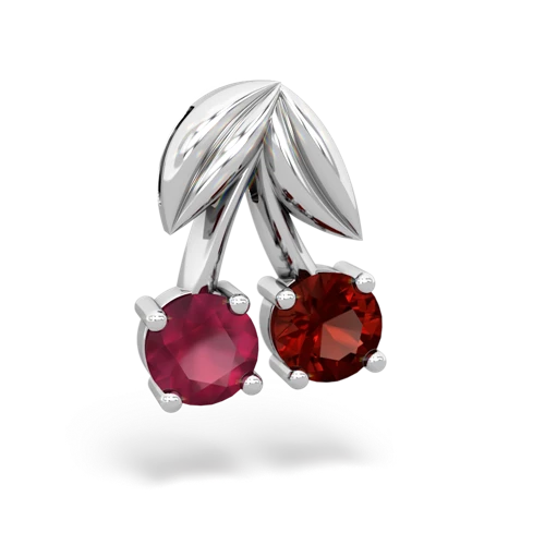 ruby-garnet cherries pendant