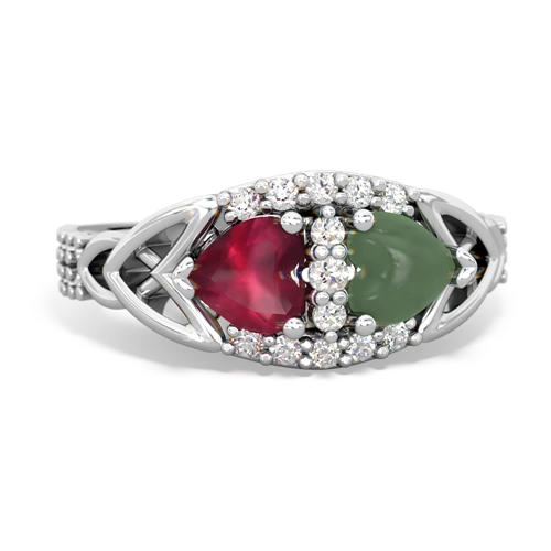 ruby-jade keepsake engagement ring