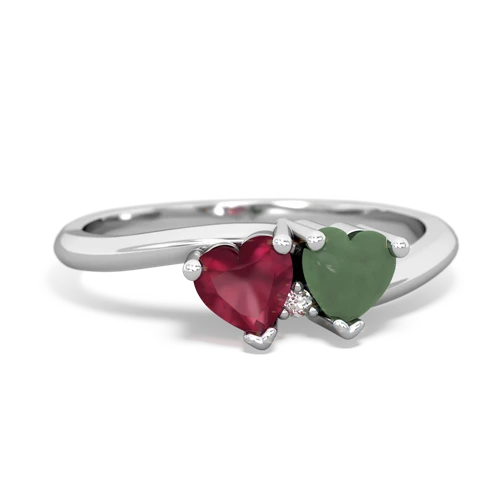 ruby-jade sweethearts promise ring