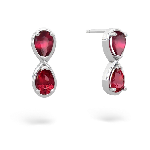 ruby-lab ruby infinity earrings