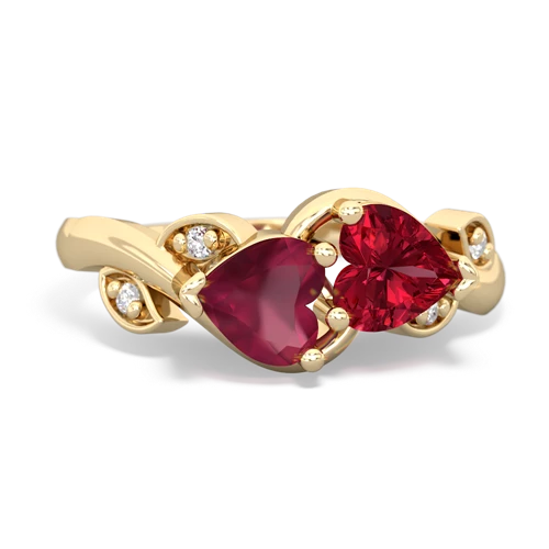 ruby-lab ruby floral keepsake ring