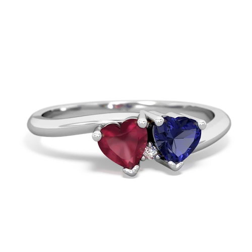 ruby-lab sapphire sweethearts promise ring