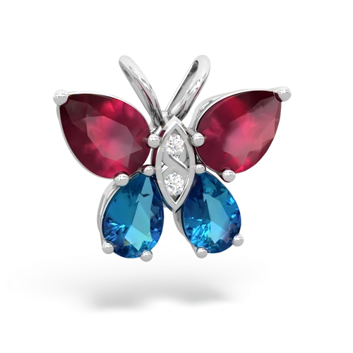 ruby-london topaz butterfly pendant
