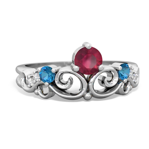 ruby-london topaz crown keepsake ring