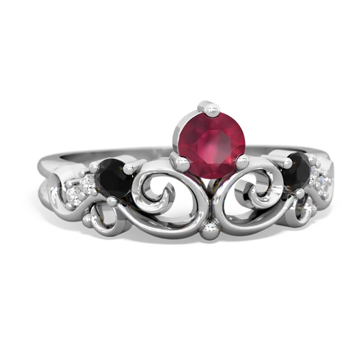 ruby-onyx crown keepsake ring
