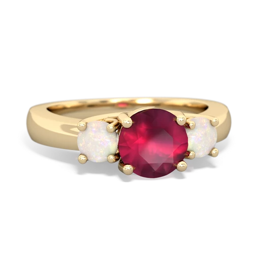 ruby-opal timeless ring