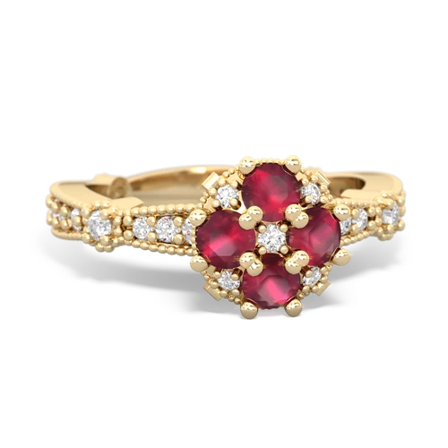 ruby art deco engagement ring