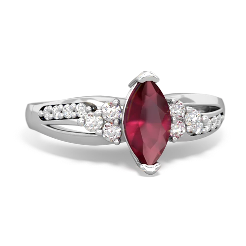 ruby modern ring