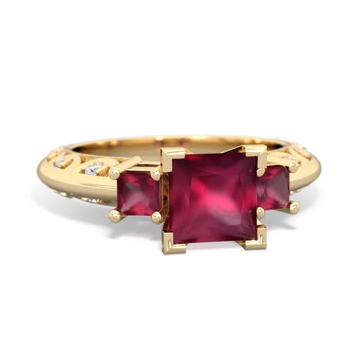 alexandrite-garnet engagement ring