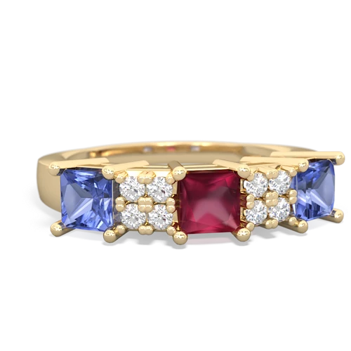 ruby-tanzanite timeless ring