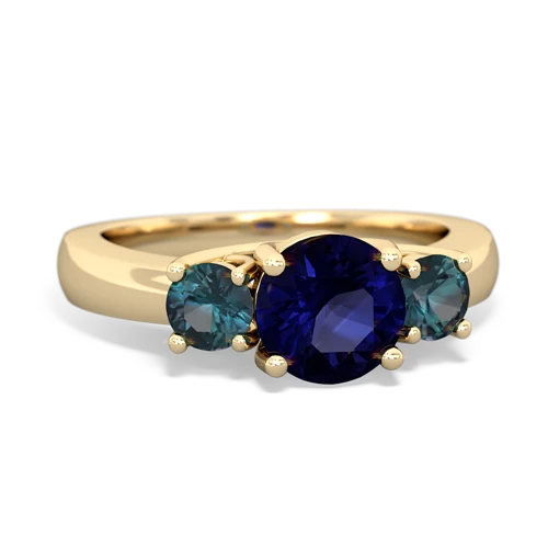 sapphire-alexandrite timeless ring