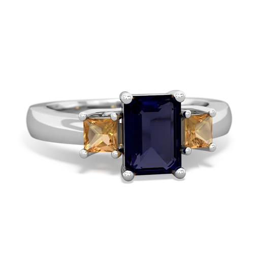 sapphire-citrine timeless ring