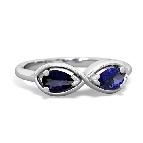 sapphire-lab sapphire infinity ring