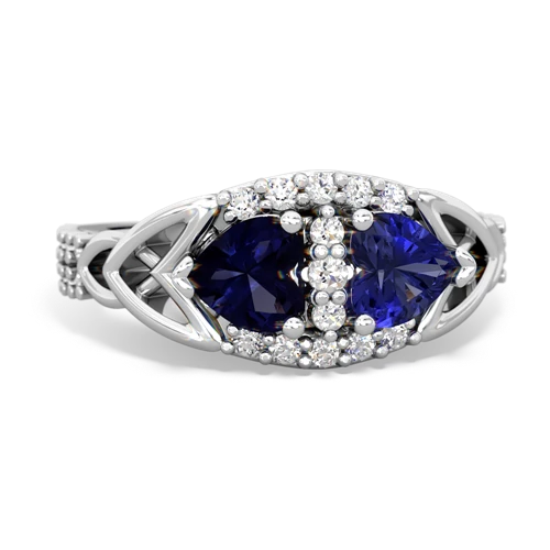 sapphire-lab sapphire keepsake engagement ring