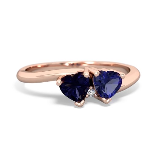 sapphire-lab sapphire sweethearts promise ring