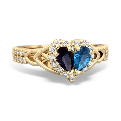 sapphire-london topaz keepsake engagement ring