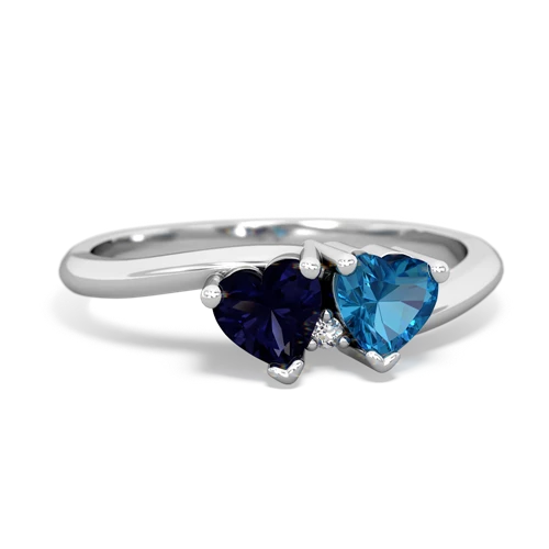 sapphire-london topaz sweethearts promise ring